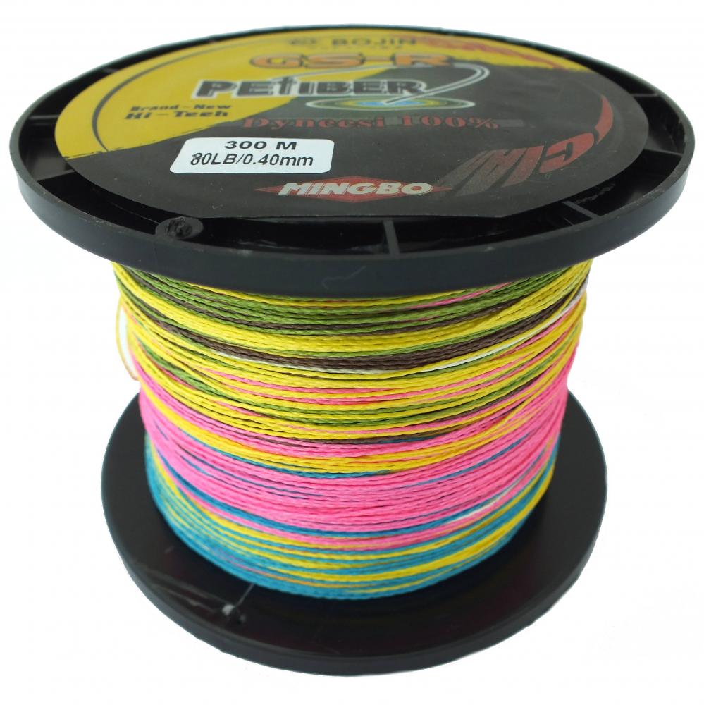 GSR PEFIBER BRAID FISHING LINE 80LB 300M, 5 COLOUR JIGGING 100% UHMWPE ...