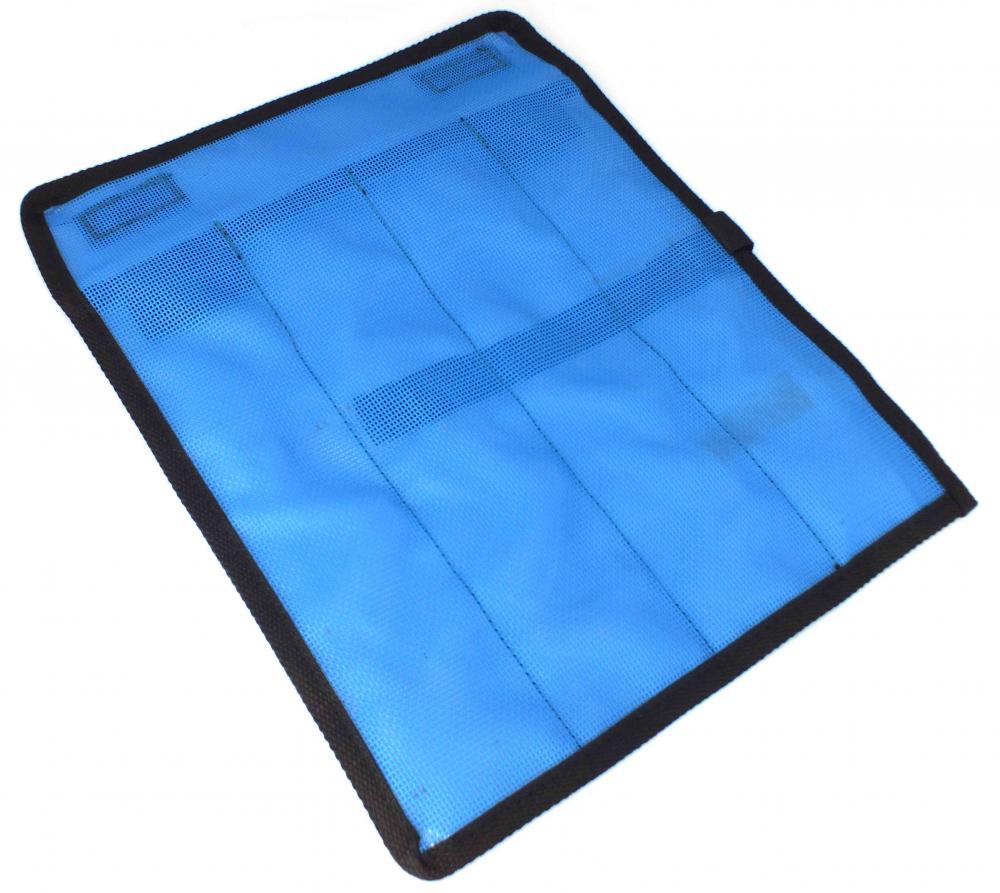 4 x Knife Jig Bags Fishing Lure Rolls 4 Pocket Mesh Back Great for