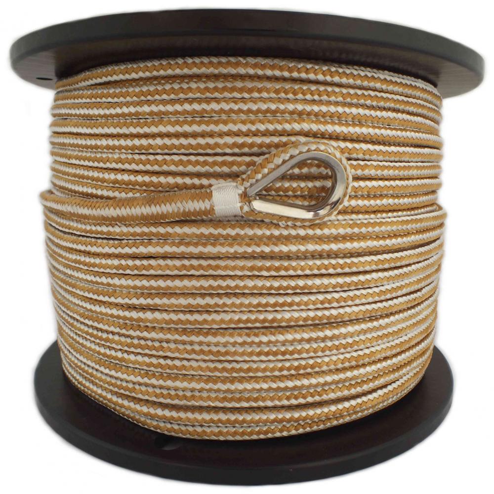 8mm x 150M Double Braid Nylon Anchor Rope, Super Strong, Great for Drum