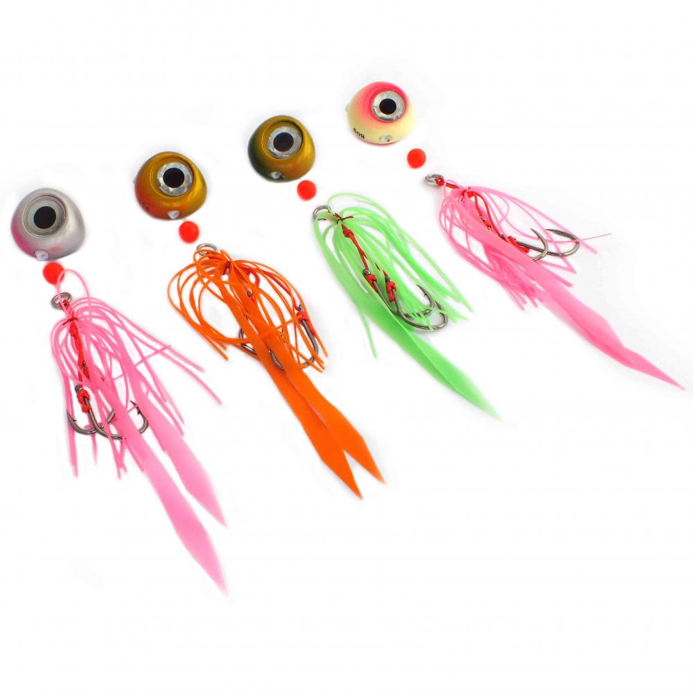 CHOMP LURES SNAPPER SLIDER FISHING JIGS 60G X 4 COLOURS KABURAS eBay