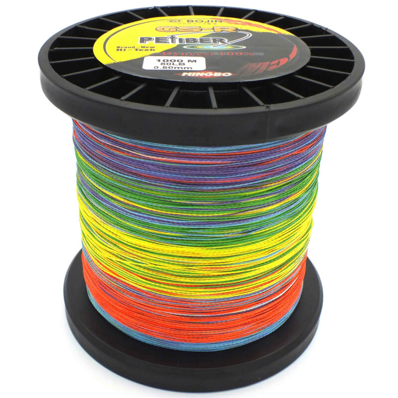 GSR PEfiber Braid Fishing Line 80lb 1000m 5 Colour 100% UHMWPE Electric ...