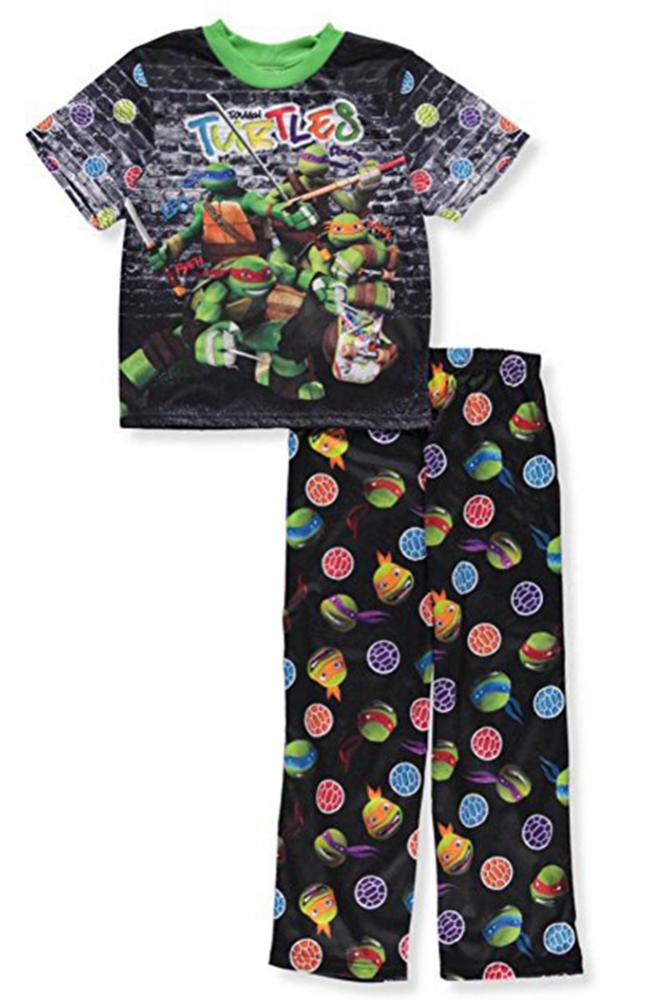 NEW Boys Teenage Mutant Ninja Turtles 4 Piece Pajama Set SZ 6 8 10