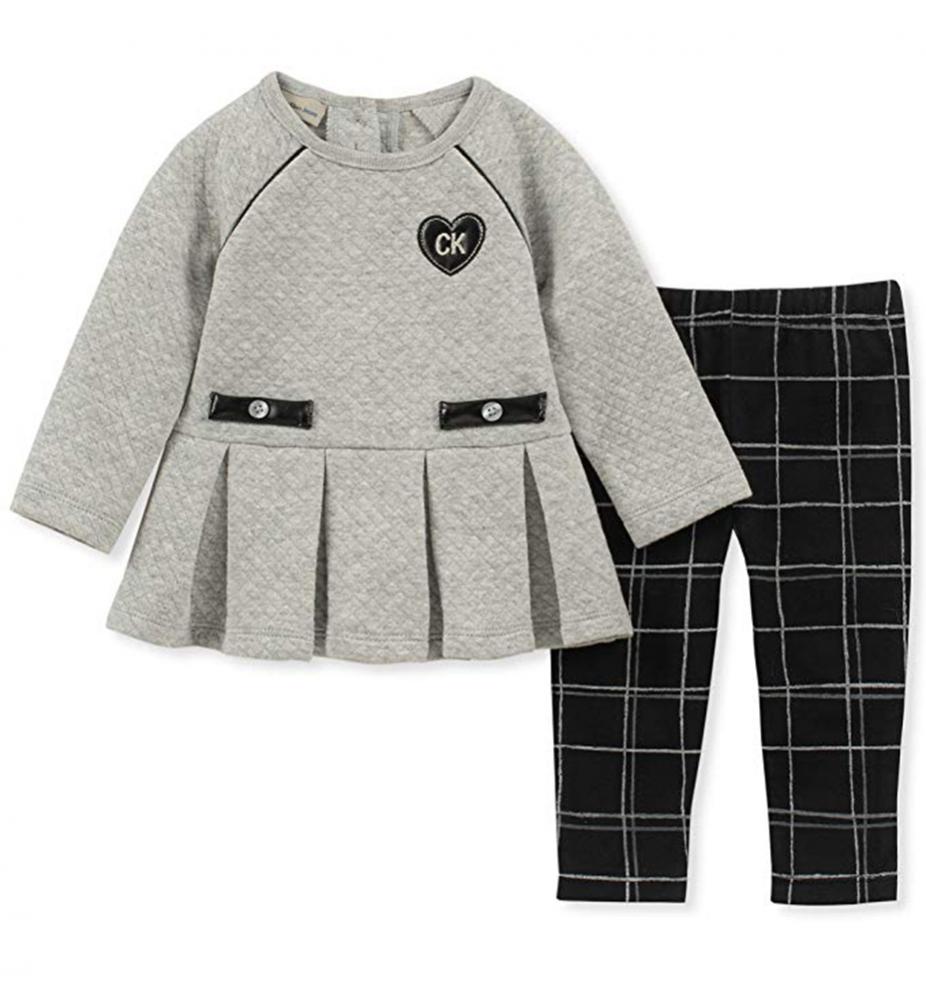 Small Wonder Infant Girls L//S Top 2pc Legging Set Size 0//3M 3//6M 6//9M $12.99