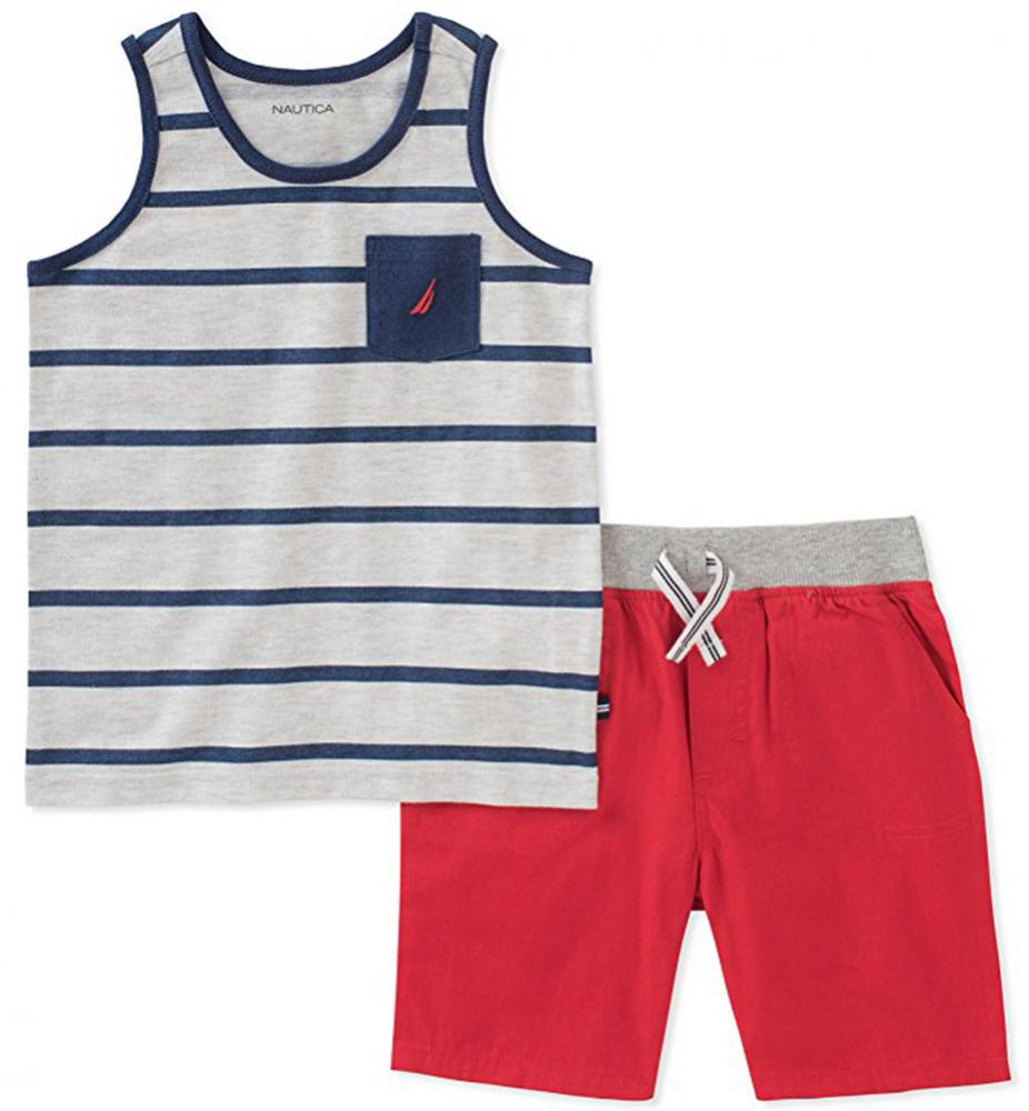 Nautica Infant Boys Navy Blue Tank Top 2pc Short Set Size 12M 18M 24M $45