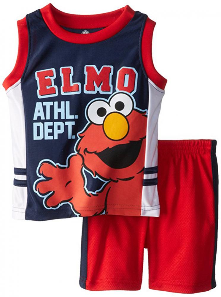 SESAME STREET ELMO TANK /& SHORTS SET 2T 3T 4T ~ NWT