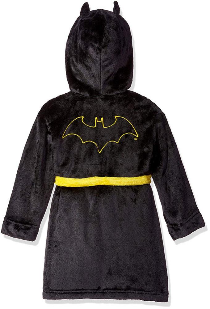 Batman Boys Gray Hooded Costume Robe Size 2T 3T 4T 5T XS S M L