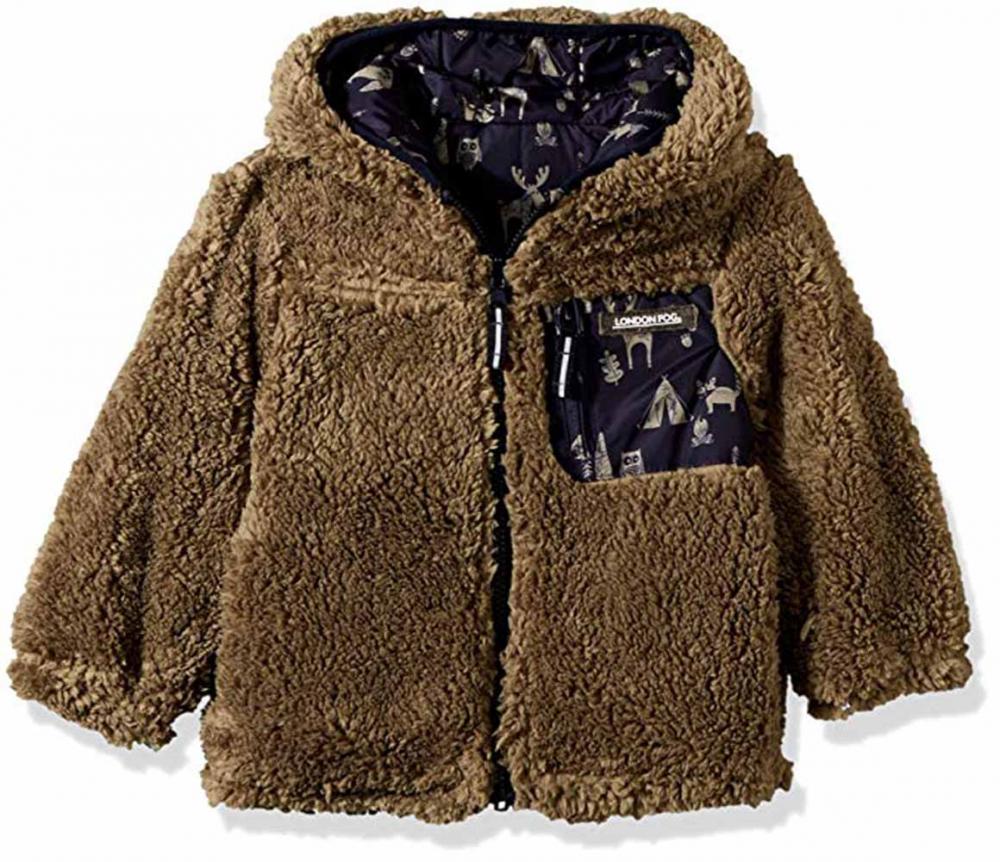 London Fog Toddler Boys Crimson Red Barn Jacket Size 2T 3T 4T