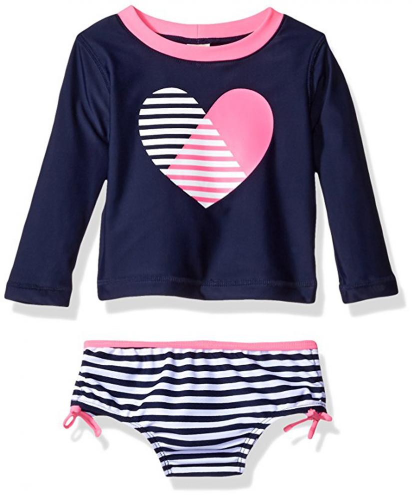 Osh Kosh B/'gosh Infant Girls Navy 2pc Heart Print Snowsuit Size 12M 18M 24M