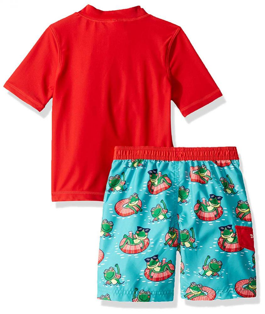 Kiko /& Max Boys Navy Lobster Two-Piece Rashguard Swim Set Size 2T 3T 4T 4 5 6 7