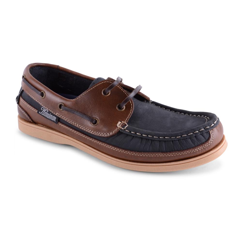 Mens Seafarer Helmsman Leather Nubuck Boat Deck Shoes 2 Colours Sizes 7 ...