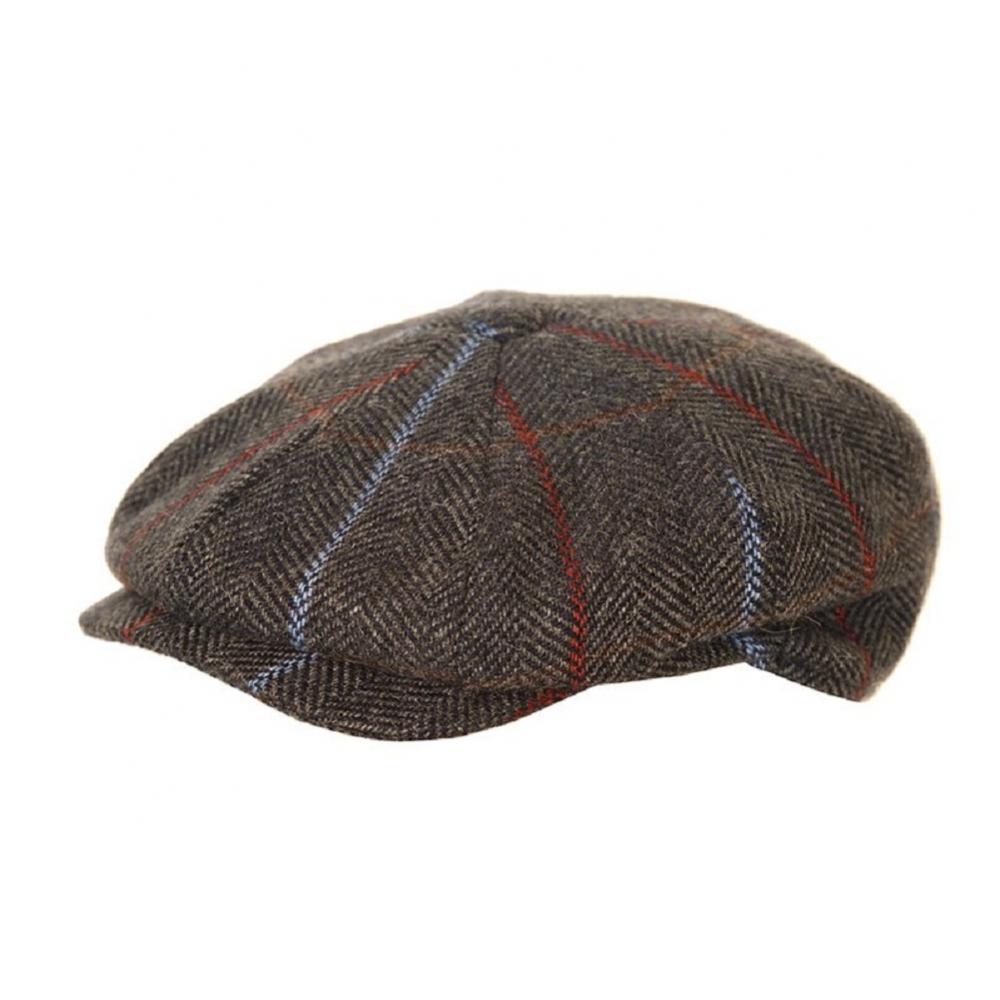 thumbnail interactive-video image 1 of Genuine Lambskin Leather Beret Flat Cap - Adjustable Newsboy Driving Hat For Men & Women | 56-60cm Size 1 of 14