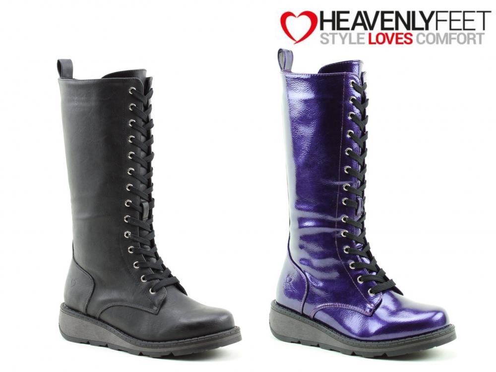 heavenly feet purple boots
