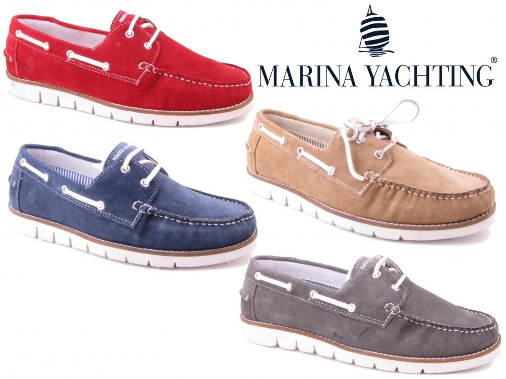 Marina Yachting Boat Shoes Mens Leather 