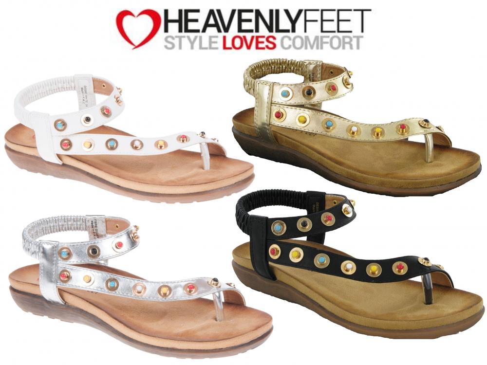Heavenly Feet Luminous Womens Ladies Canvas Shoes Pumps Trainers Gold UK Size