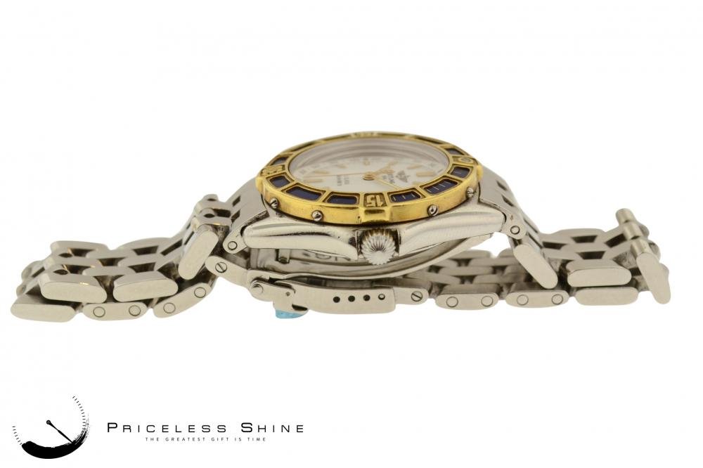 Breitling Lady J 18K Gold Steel Quartz Ladies Watch D52065 eBay