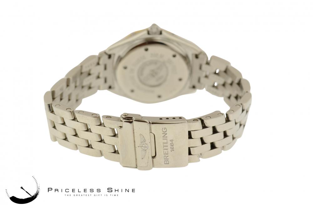 Breitling Lady J 18K Gold Steel Quartz Ladies Watch D52065 eBay