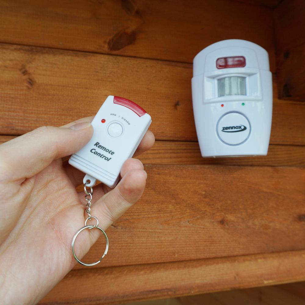 Wireless Shed Sensor Intruder Alarm Garden Security Dual Remote By