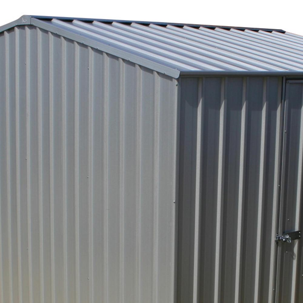 10x8 Absco Metal Garden Storage Shed Silver Easy Build 