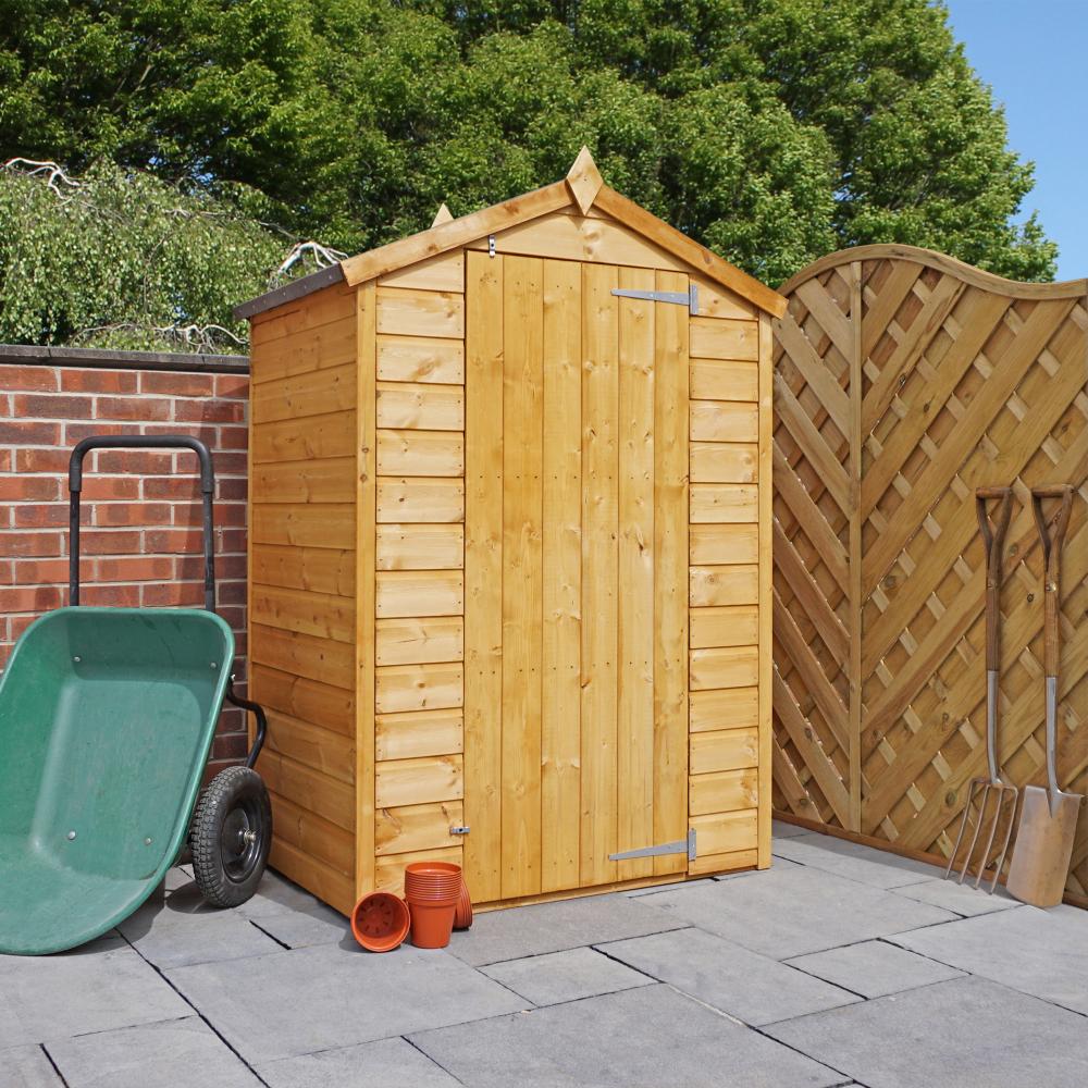 Wooden Garden Shed 3x4 Outdoor Storage Building Windowless 