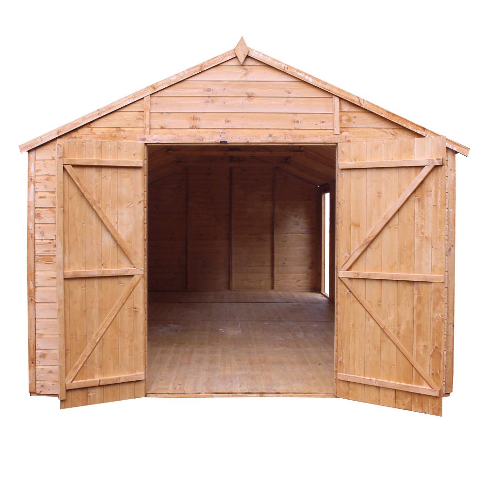 Wooden Garden Shed 20x10 Outdoor Storage Building Windows Apex