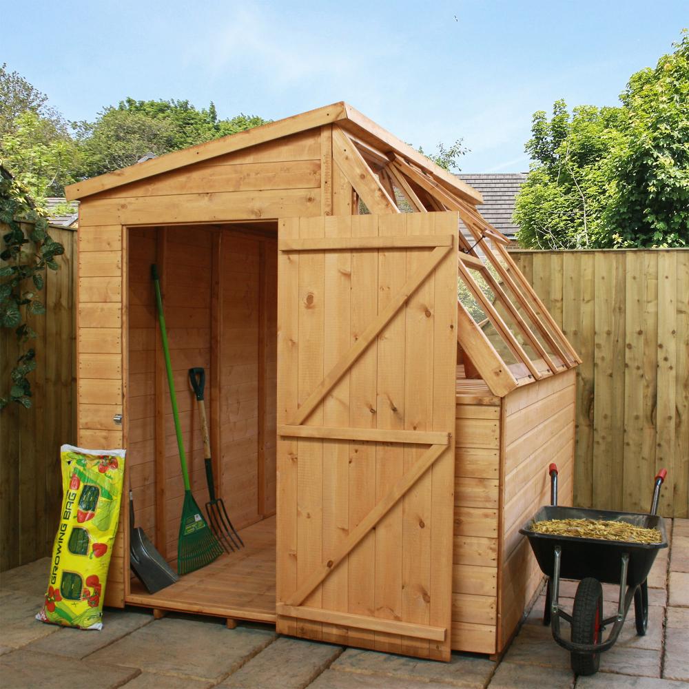 8 x 6 Tongue and Groove Potting Shed Wooden Greenhouse By Waltons | eBay