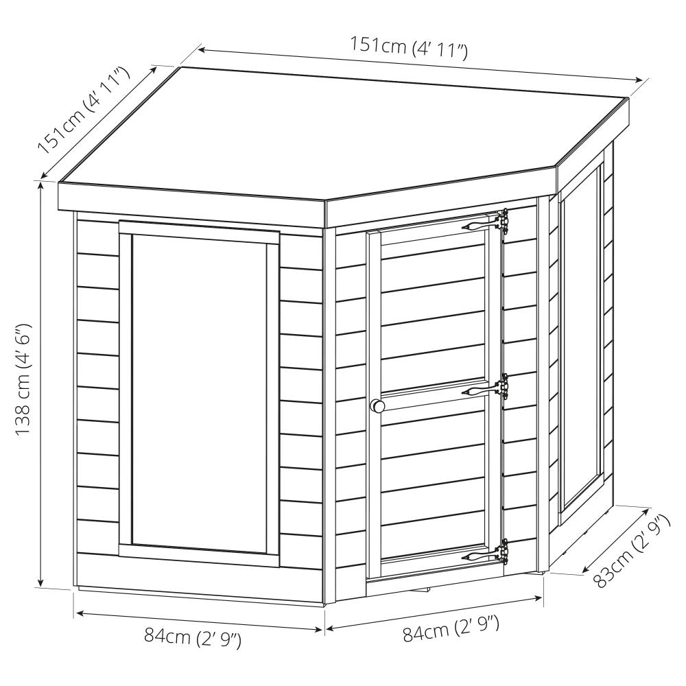 5x5 wooden children's poppy playhouse shiplap windows apex