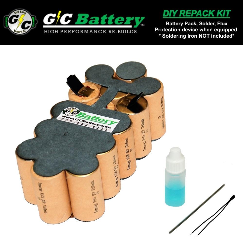 Porter Cable 19.2V 8823 | 8923 Battery DIY REPACK KIT | Tenergy 2.2Ah Porter Cable 19.2 Volt Battery Rebuild Kit