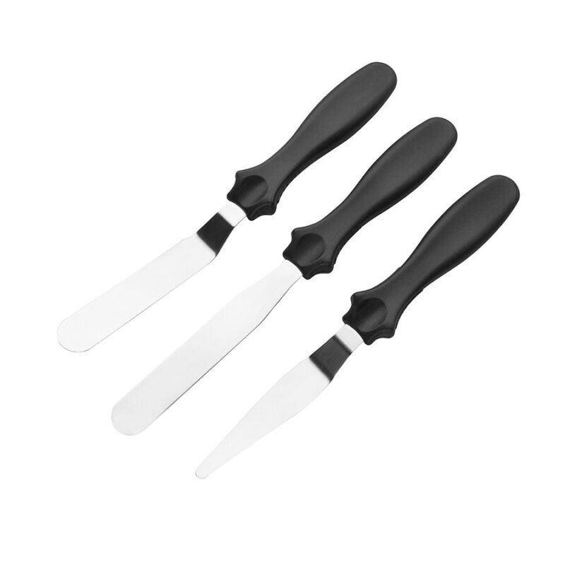 Tala Stainless Steel Angled Palette Knife for Baking Cakes Set of 3 ...