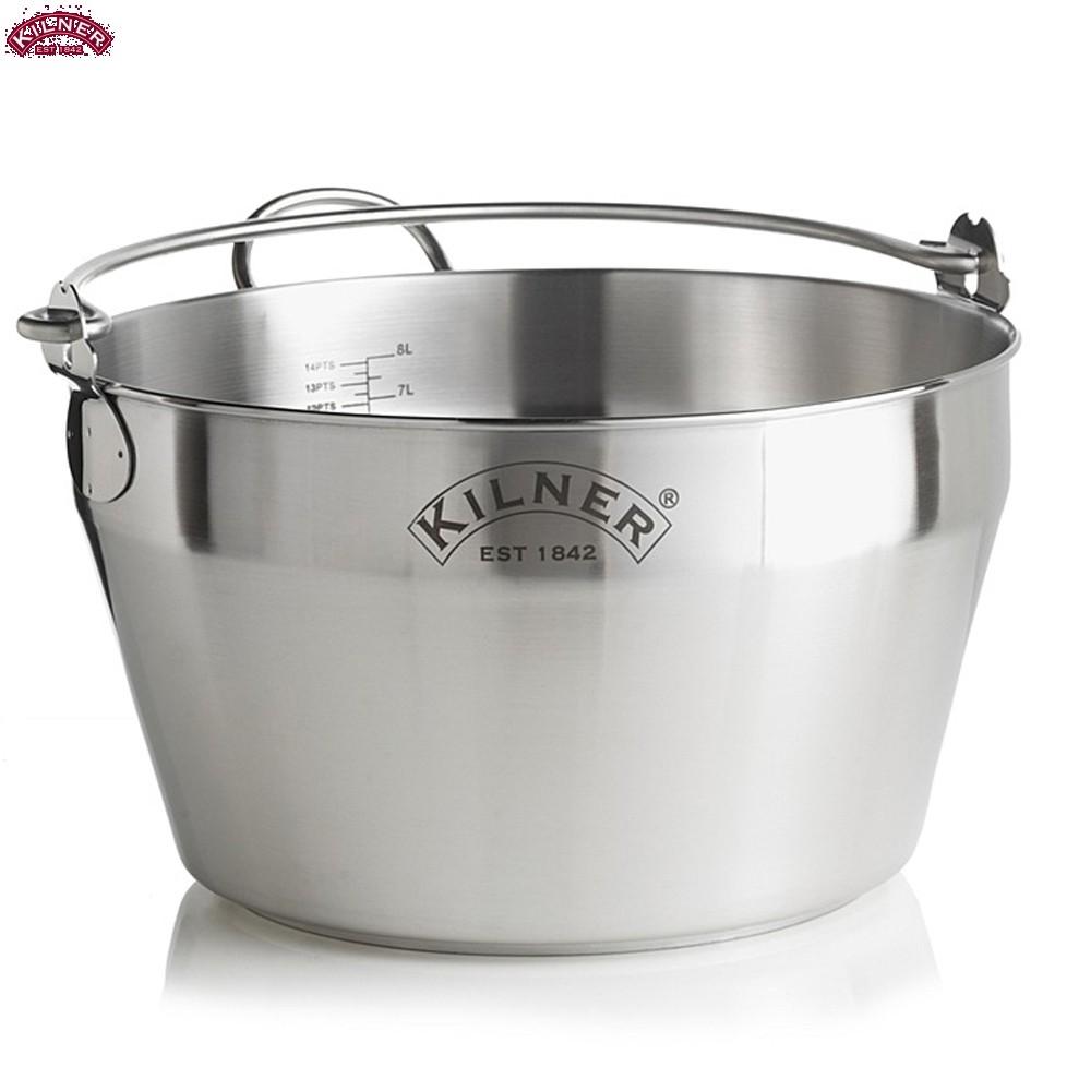 Kilner Stainless Steel Jam Pan With Giftbox 30Cm 8 L Cookware Kitchen