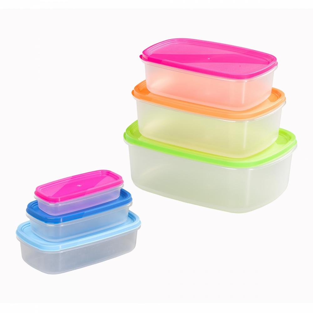 Chef Aid 6 Storage Containers Tupperware Food 145/160/330/550/1030 ...