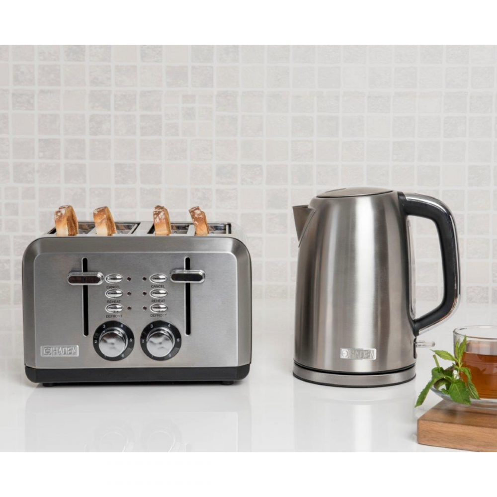 Sabichi Haden Perth Toaster 4 Slice Stainless Steel Cancel Defrost