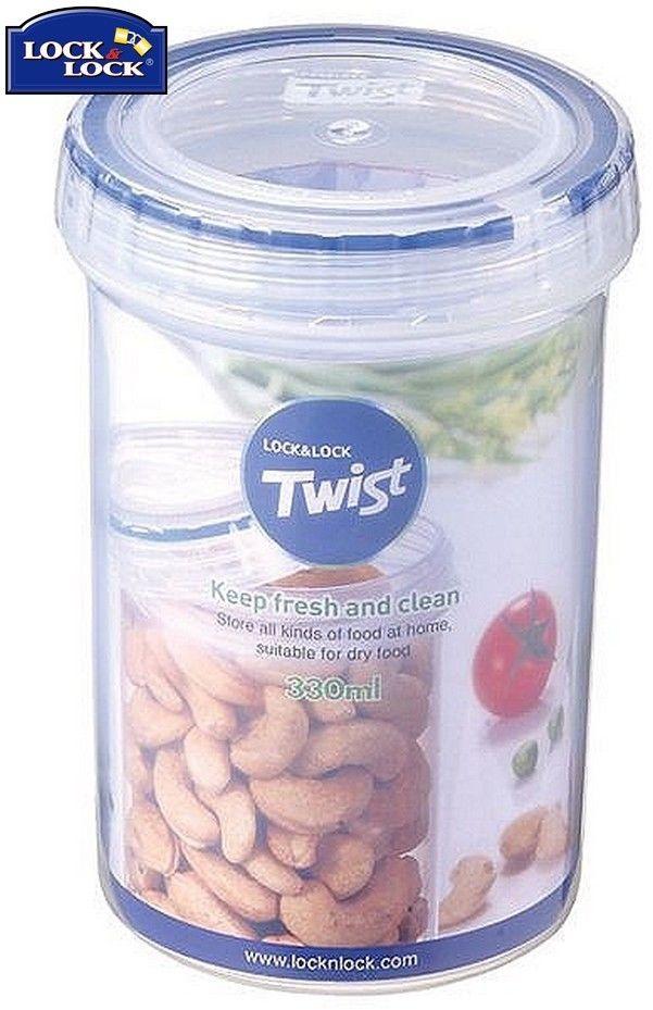 Lock & Lock Round Twist Lid Food Storage Plastic 100% Airtight ...