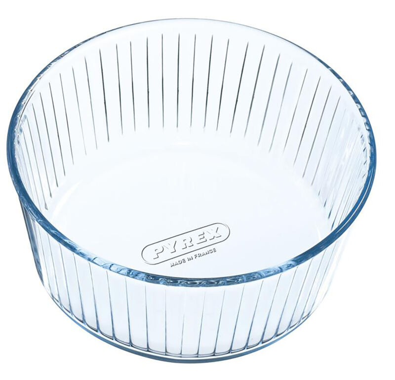 Pyrex Classic Bake & Enjoy Glass Souffle Dish 21cm 2.5L Transparent