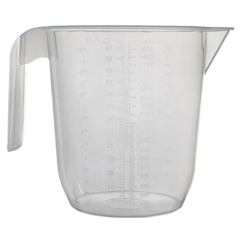 Metaltex Plastic Measuring Jug 2 Litre Clear/White eBay