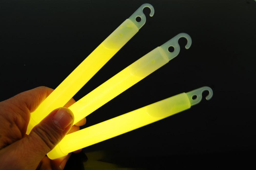 DirectGlow 12 Count Yellow Jumbo 6 Inch Glow Sticks 12+ Hour Glow | eBay