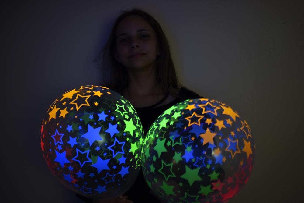 glow in the dark balloons not led
