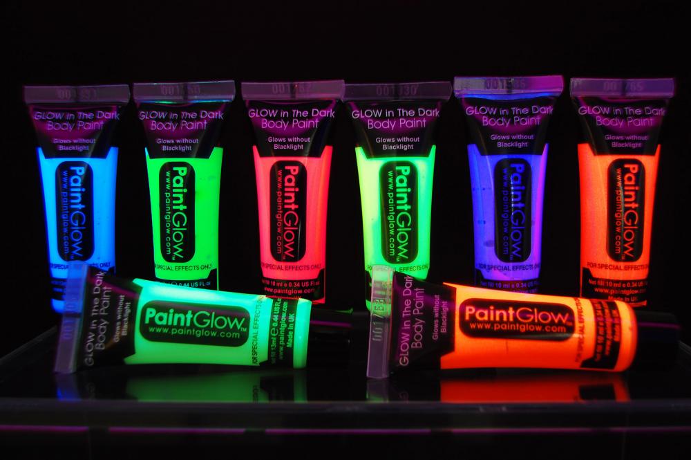  Paint  Glow  10ml 34oz Glow  in the Dark  Face and Body Paint  