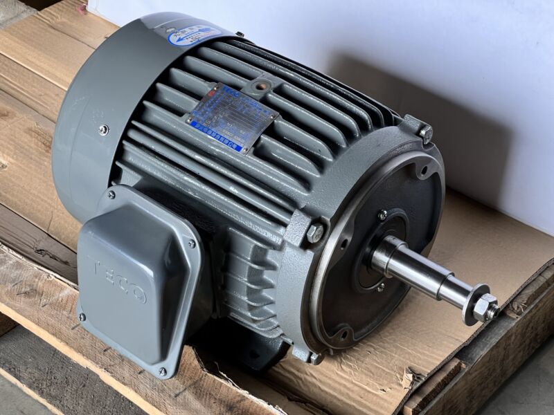 TECO 7.5HP AC PUMP MOTOR # AEHFAB-LE 240/480VAC 60HZ. 1760RPM IP44