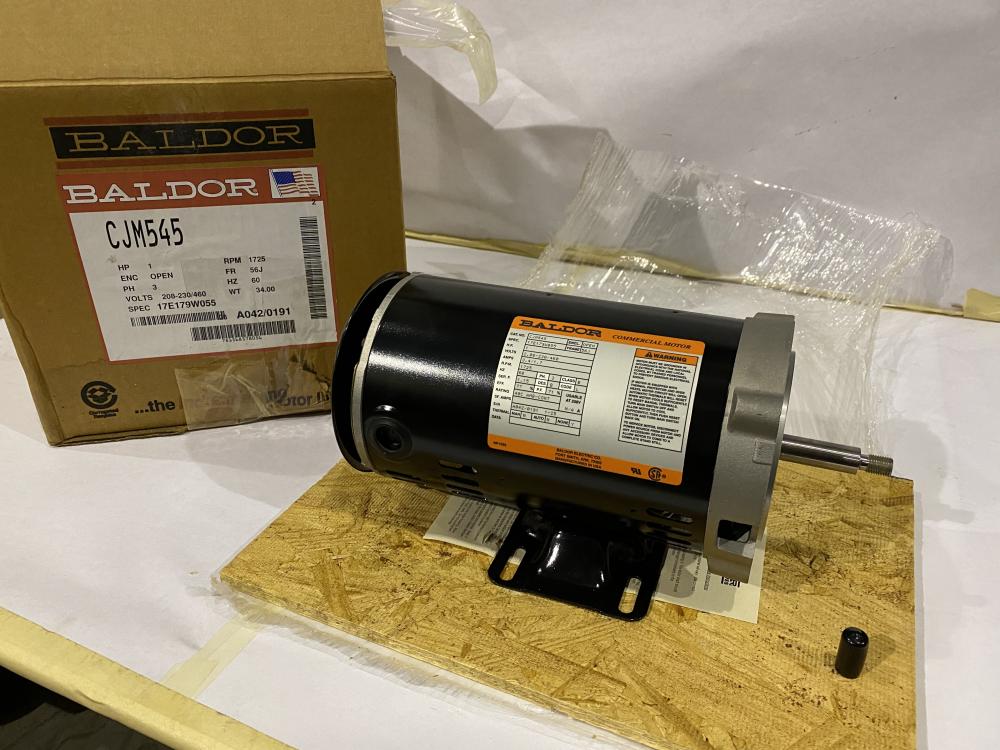 Baldor 3 phase electric motor # CJM545 1 HP 56J frame