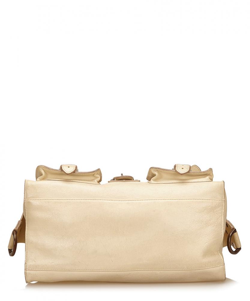 Mulberry Womens Handbag Roxanne Leather Designer Off White Cream Stud Grab | eBay