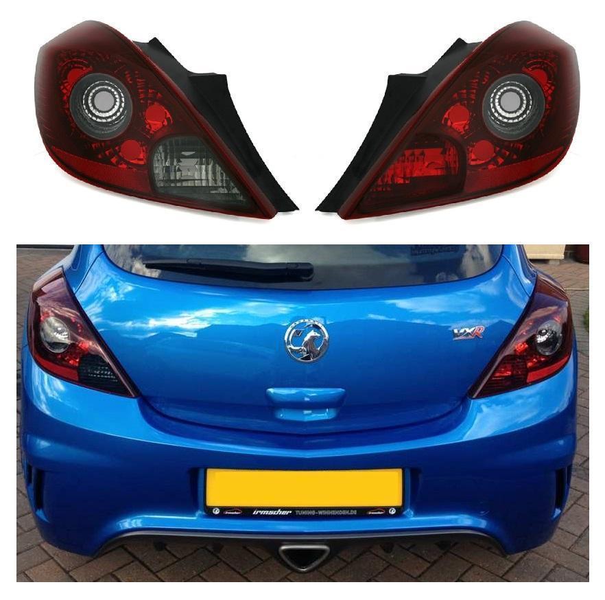 Smoked Rear Lights SXi VXR Ltd ed style for: Vauxhall Corsa D 2006 on 3 ...