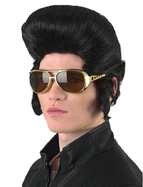Details About Classic Elvis Great Wig Black 70s Mens Adult Vegas Fancy Party Zubhor Show Original Title