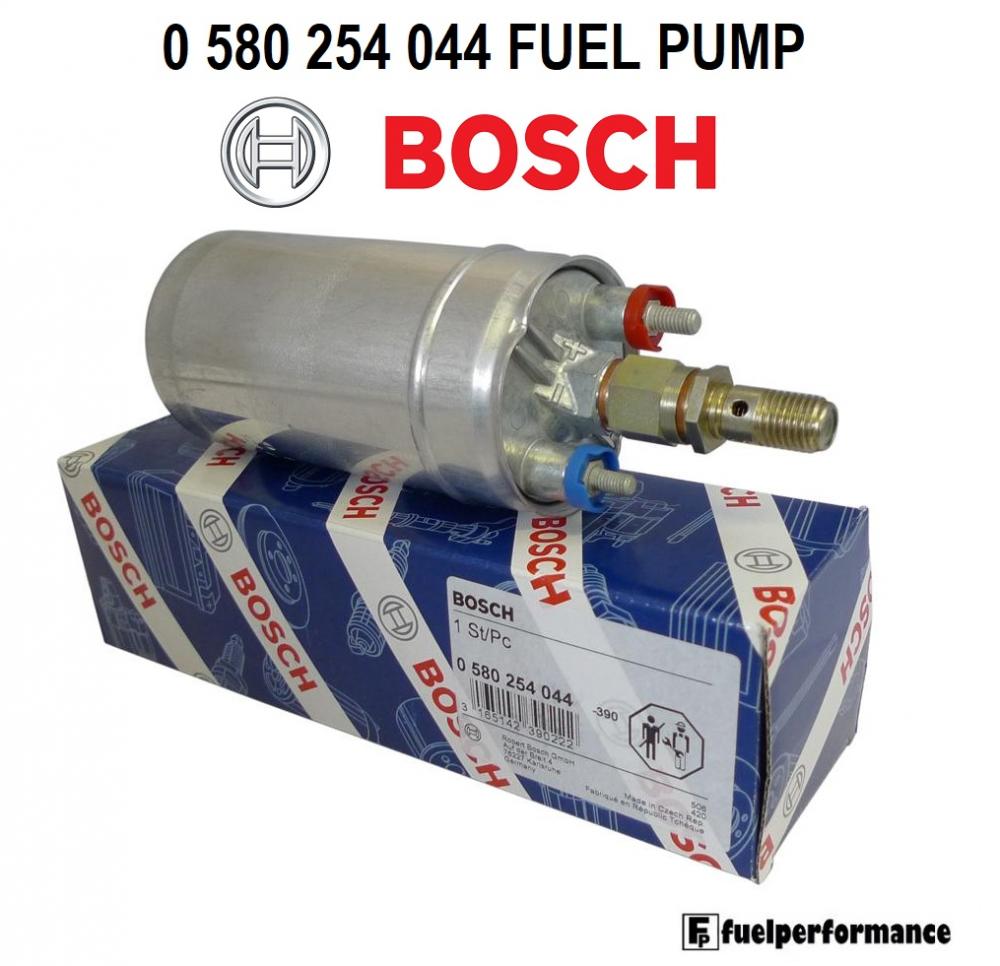 GENUINE BOSCH 044 0580254044 Inline External 300LPH Fuel Pump w// AN Fittings