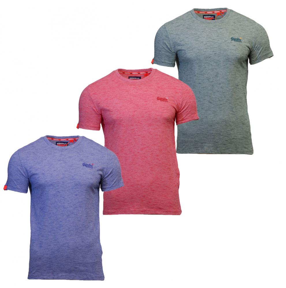 Superdry Mens Orange Label Crew Neck Short Sleeve T Shirt Blue Yellow Pink Superdry Mens Orange Label Crew Neck Short Sleeve T Shirt Blue Yellow Pink