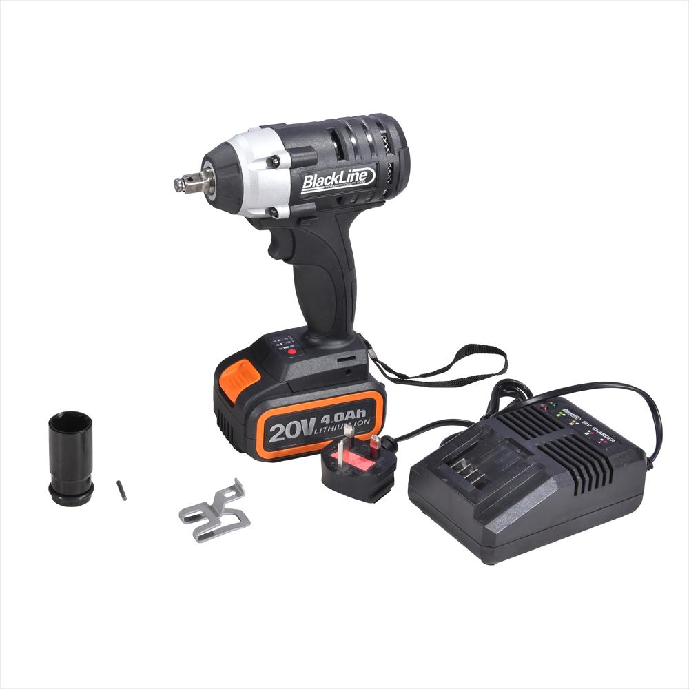 Cordless Impact Wrench 320Nm 3/8 Drive 20v 4Ah Lithium Ion Battery