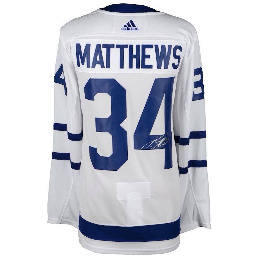 AUSTON MATTHEWS Autographed Maple Leafs Authentic White Adidas Jersey ...