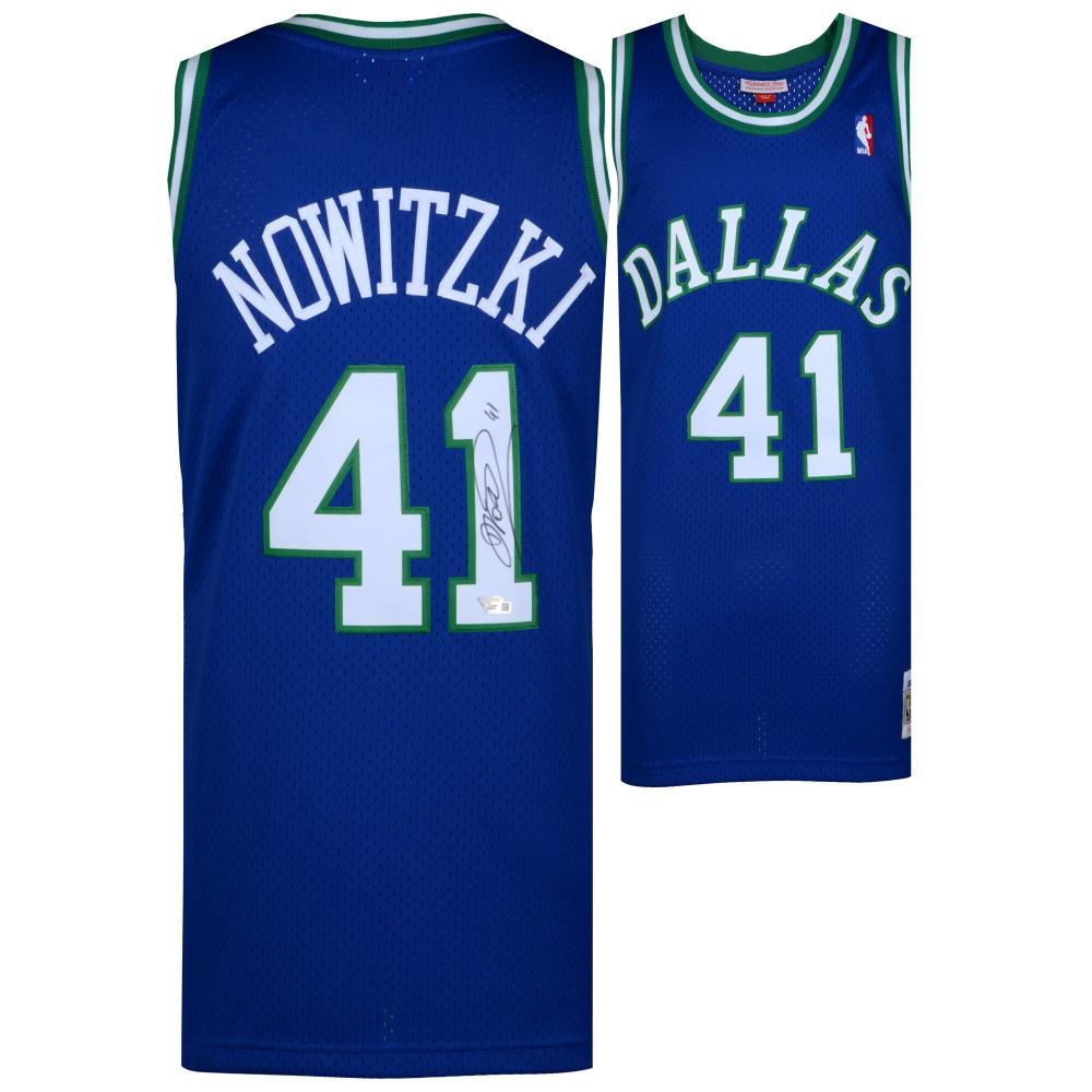 Dirk Nowitzki Autographed Dallas Mavericks 1998 99 Throwback Jersey