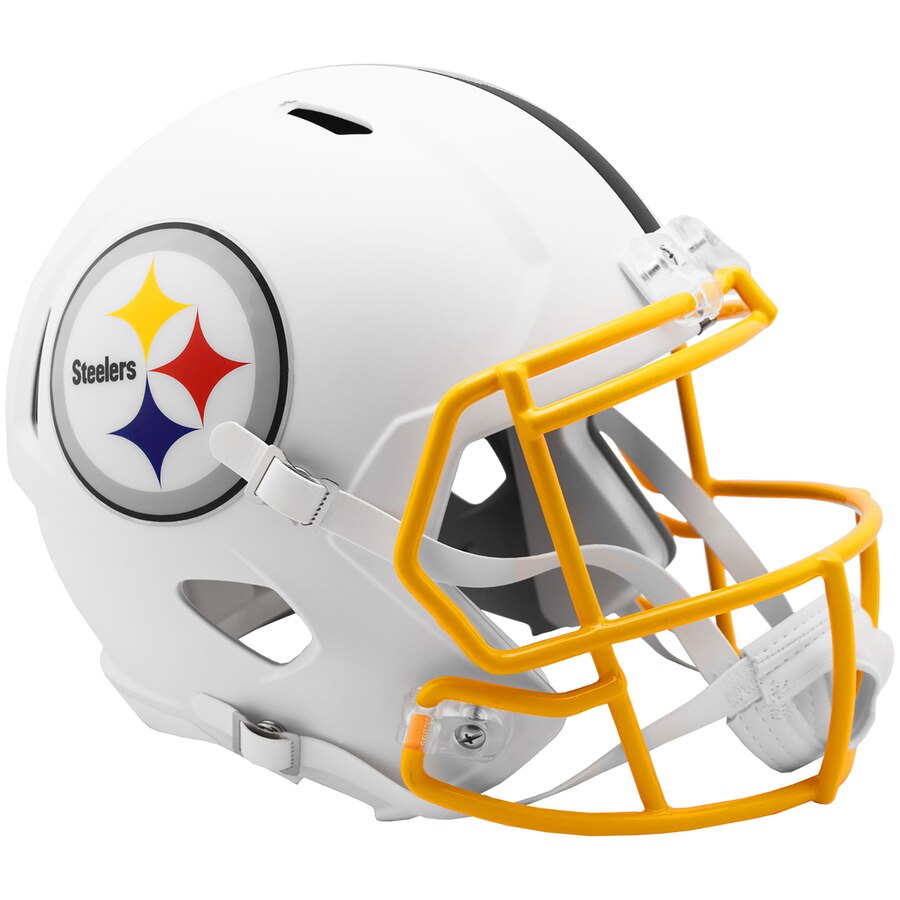 Pittsburgh Steelers NFL Riddell Flat White Matte Revolution Speed Replica Helmet | eBay