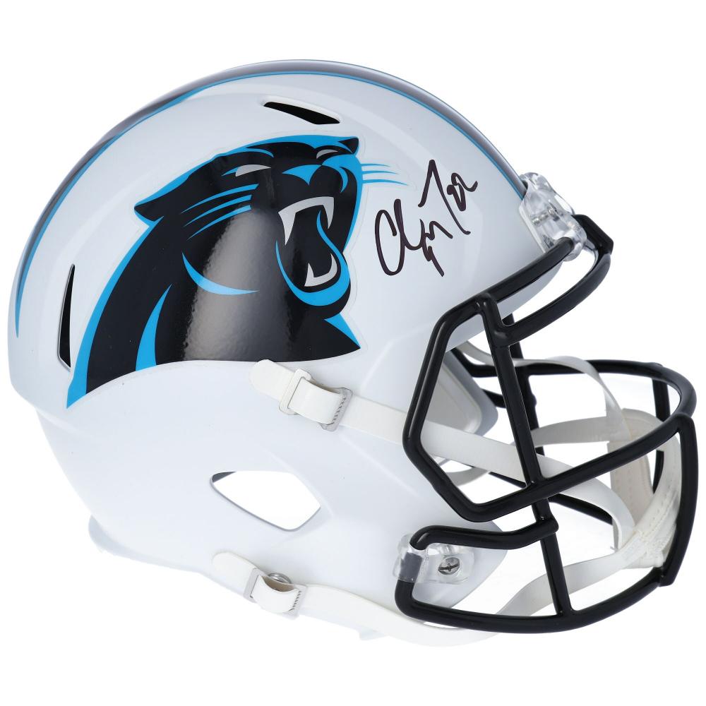 Download CHRISTIAN McCAFFREY Autographed Panthers White Matte Speed ...
