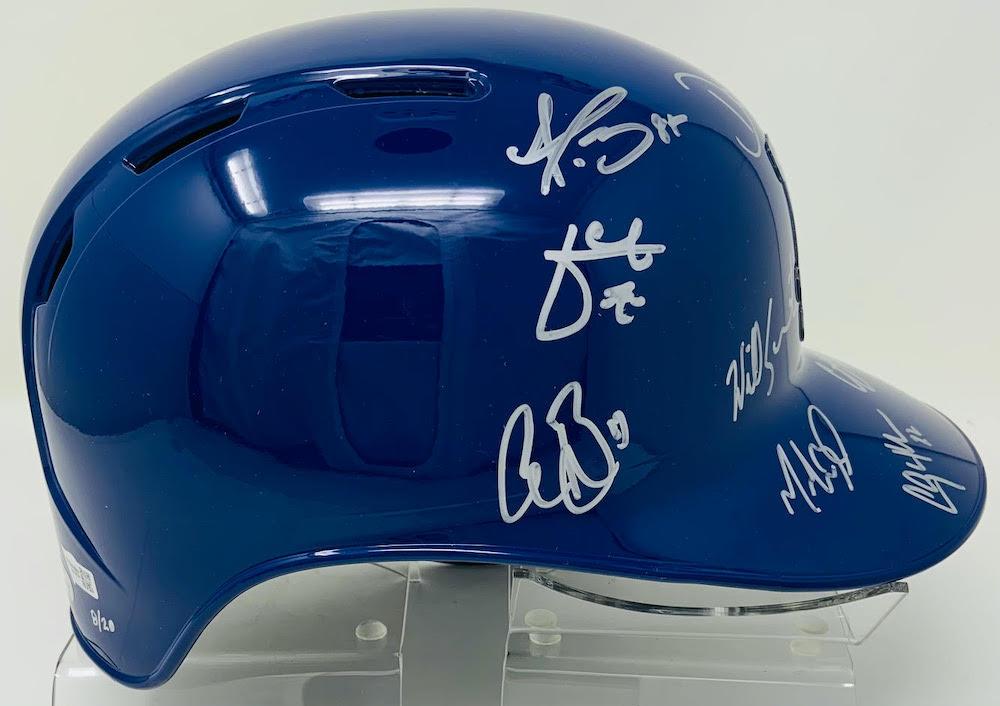 LOS ANGELES DODGERS Team Autographed Batting Helmet FANATICS LE 20 | eBay